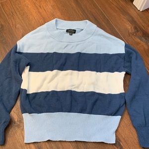 Blue Striped Sweater